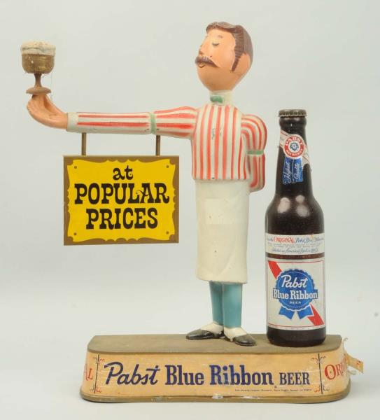 Appraisal: s Plastic Pabst Beer Advertising Figure This s era Pabst