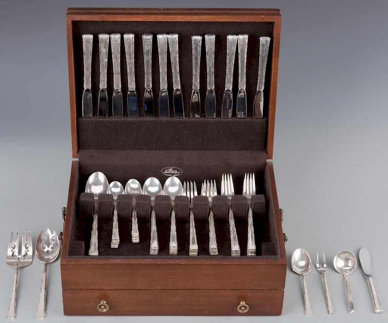 Appraisal: Lunt Madrigal Sterling Flatware pieces Lunt Silversmiths sterling silver flatware