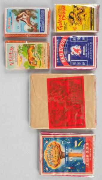 Appraisal: Lot of Firecracker Packs Includes Atomic -pack logo crackers Red