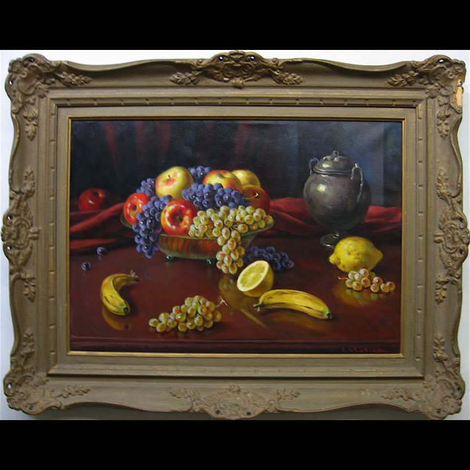 Appraisal: ALFIO PAOLO GRAZIANI - ITALIAN STILL LIFE - FRUIT OIL