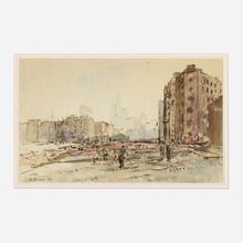 Appraisal: James McBey UNTITLED NEW YORK watercolor on paper h w