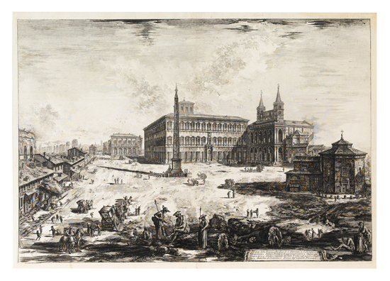 Appraisal: GIOVANNI B PIRANESI Veduta della Piazza e Basilica di S