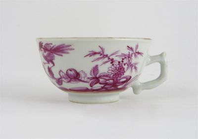 Appraisal: A Chinese porcelain cup decorated in the Giles atelier with