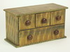 Appraisal: SPICE CHEST - th C five drawer pine spice chest