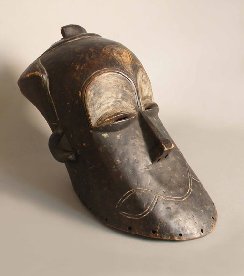 Appraisal: Carved African mask helmet h