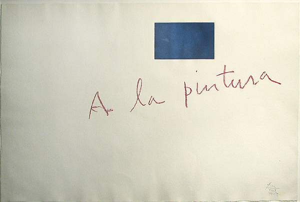 Appraisal: Robert Motherwell American - Frontispiece from A la pintura B