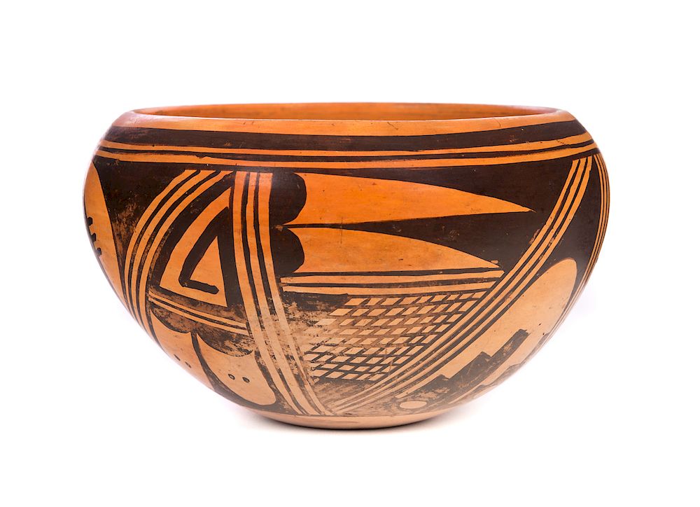 Appraisal: Early Hopi Pot by Frieda Poleahla Measures tall Good original