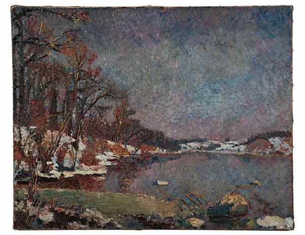 Appraisal: Pennsylvania Impressionist Landscape Attributed to Walter Baum Attributed to Walter