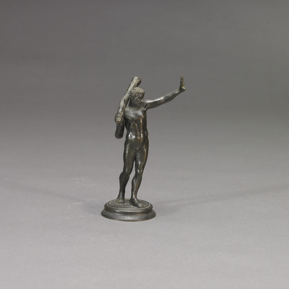 Appraisal: After the Ancient Small Neapolitan Grand Tour Bronze Figure of