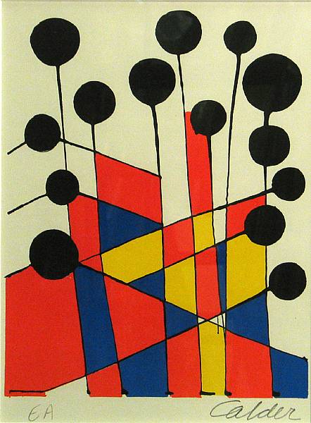 Appraisal: Alexander Calder Balloons Color lithograph printed on wove paper signed