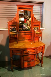 Appraisal: An early th Century pine and huon pine dressing table