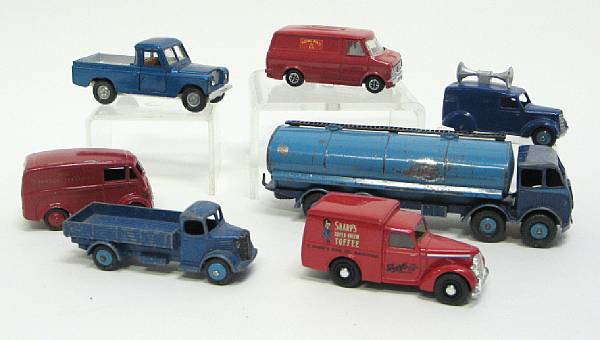 Appraisal: Dinky Lorries Lot of English pre post war vans and