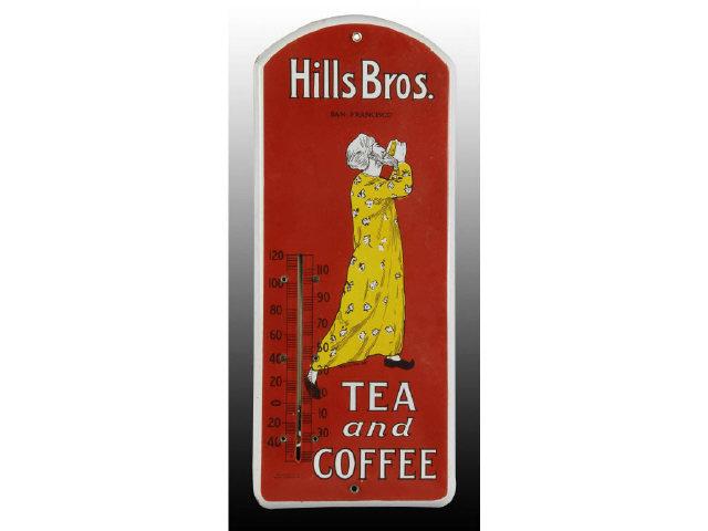 Appraisal: Hills Bros Porcelain Tea Coffee Thermometer Description s to s