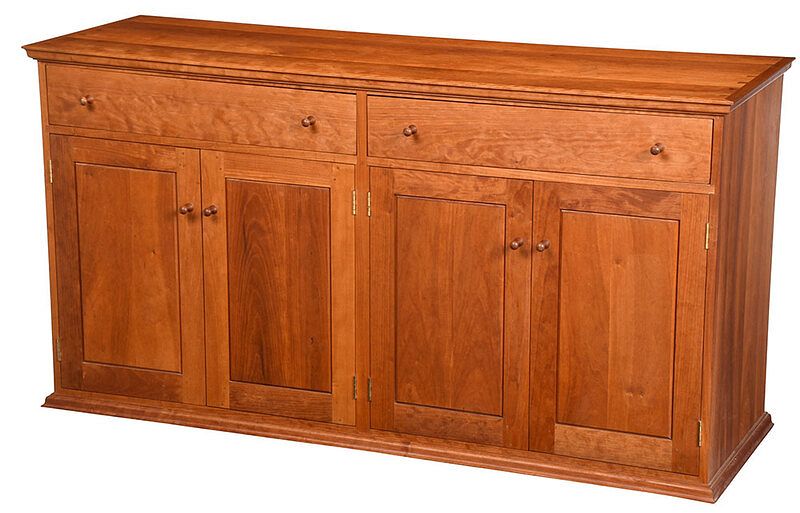 Appraisal: Thomas Moser Figured Cherry Sideboard signed on bottom Thos Moser