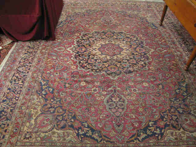 Appraisal: Mashad Persian Handmade Room Size Rug a gorgeous older rug