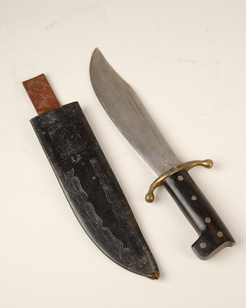 Appraisal: A Collins Co Knife and Sheath a Legitimus No primarily