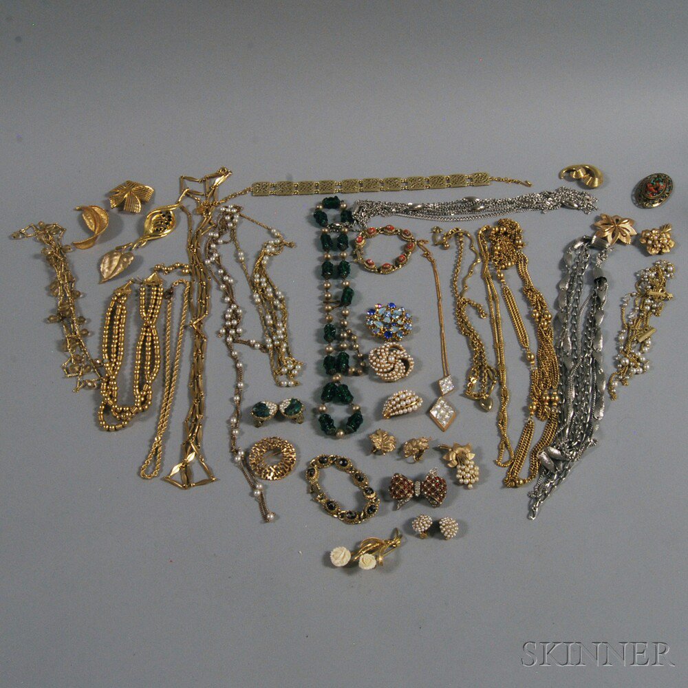 Appraisal: Small Group of Assorted Costume Jewelry some signed pieces including