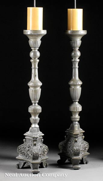 Appraisal: Two George IV Sterling Silver Gilt Tablespoons John Henry Charles