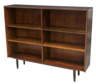 Appraisal: DANISH MID-CENTURY MODERN ROSEWOOD BOOKCASE Danish mid-century modern rosewood bookcase