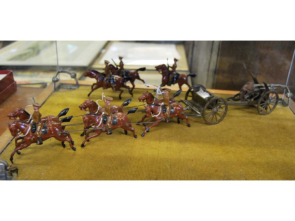 Appraisal: Britains Royal Horse Artillery gun team good unboxed c 's