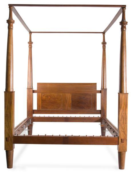 Appraisal: Empire Tall Post Tester Bed NY ca s mahogany and