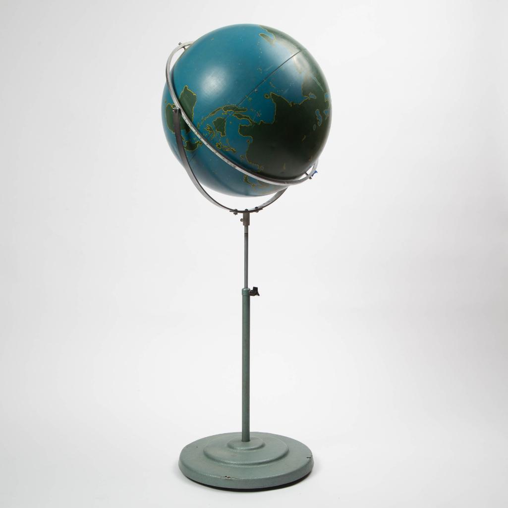 Appraisal: AN A J NYSTROM CO GRAPHIC PROJECT GLOBE Floor standing