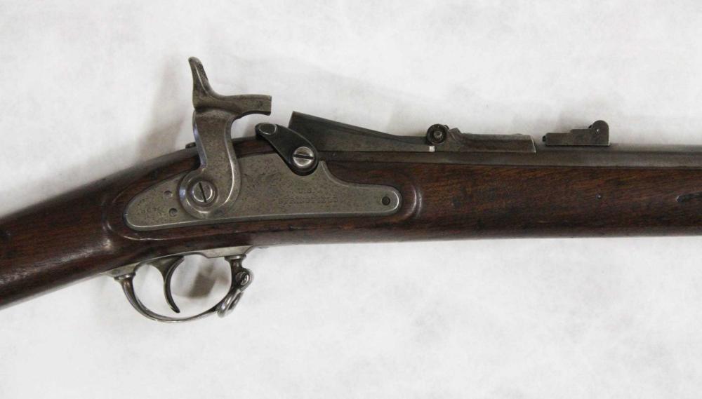 Appraisal: U S SPRINGFIELD ALLIN CONVERSION MODEL TRAPDOOR RIFLE barrel measures