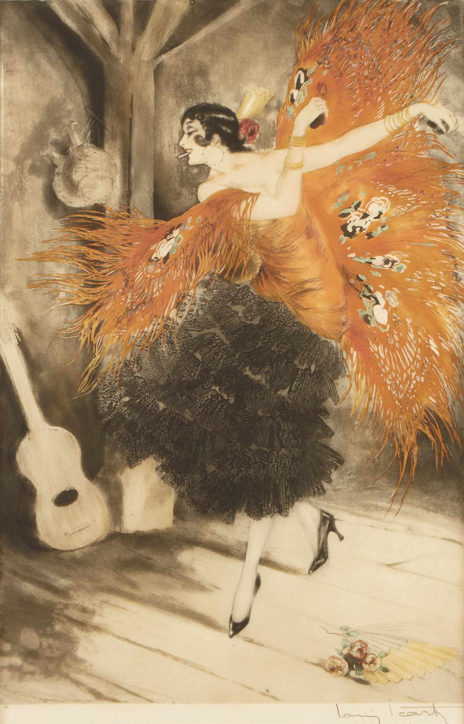 Appraisal: Louis Icart French - Spanish Dance H C I Etching