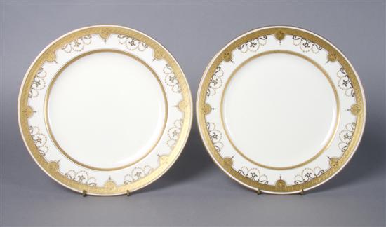 Appraisal: A Group of Mintons Porcelain Plates Diameter of largest inches