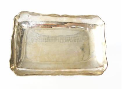 Appraisal: Sterling silver rectangular traymexico th century