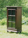 Appraisal: BOOKCASE - Circa - mahogany glass front door six pane