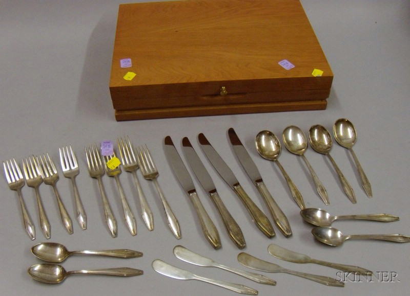 Appraisal: Partial State House Sterling Flatware Set Formality Pattern approx pieces