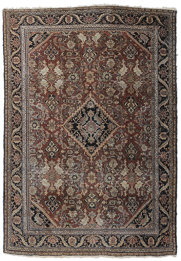 Appraisal: Mahal Carpet Persian th century central medallion and floral designs