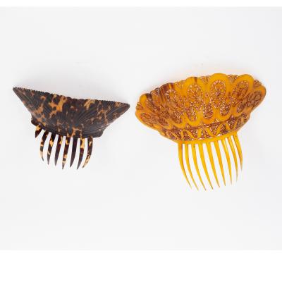 Appraisal: Two tortoiseshell mantilla combs