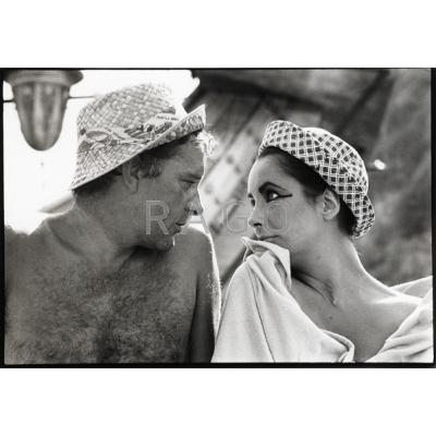 Appraisal: BERT STERN American b Gelatin silver print Taylor-Burton Ischia framed