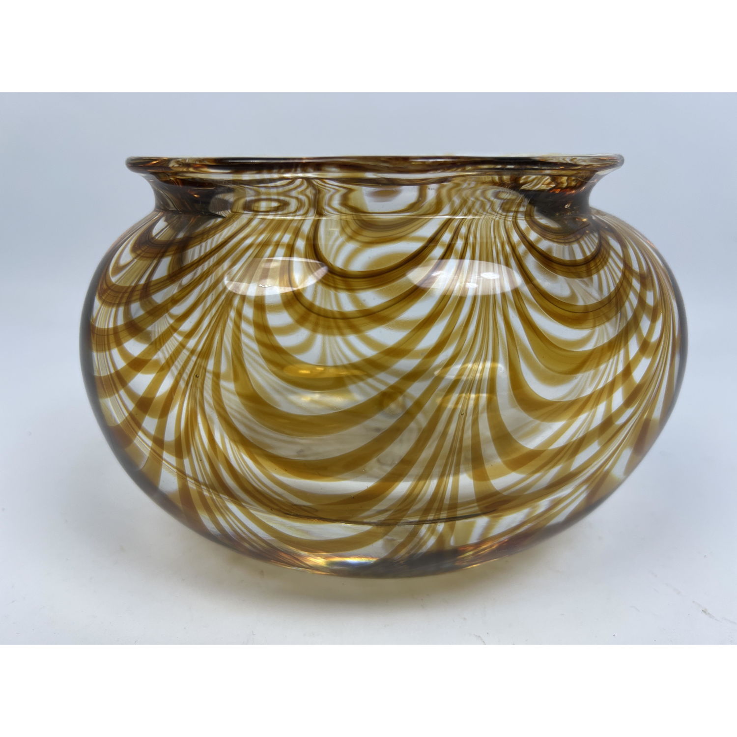 Appraisal: F TOSI Vetri Murano Art Glass Bowl Vase Dimensions H