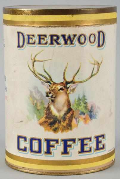 Appraisal: Deerwood Coffee -Pound Can Description Dated Paper label Image on