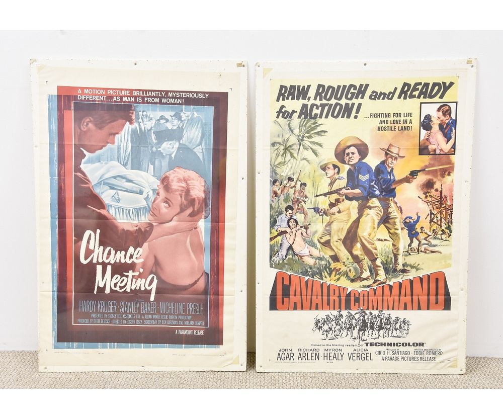 Appraisal: Posters - Movies Two large movie posters Chance Meeting and