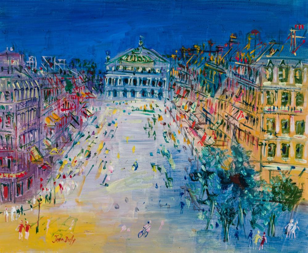 Appraisal: JEAN DUFY French - La Ville oil on canvas signed