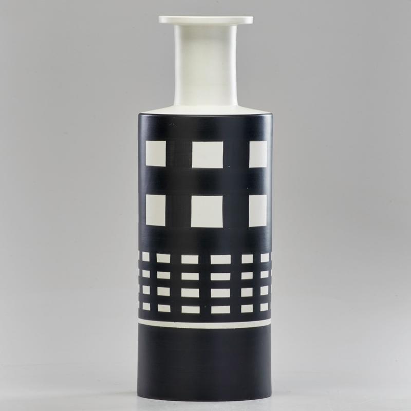 Appraisal: ETTORE SOTTSASS BITOSSI Hollywood Series tall ceramic vase Italy Signed