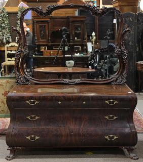 Appraisal: Late Victorian mahogany chest of drawers circa Late Victorian mahogany