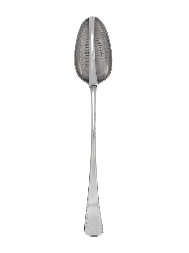 Appraisal: A George III Silver Strainer Spoon A George III Silver