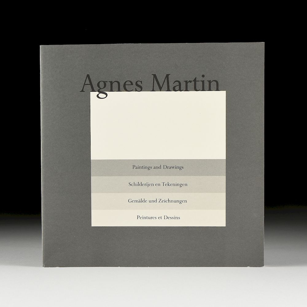 Appraisal: AGNES MARTIN Canadian American - A PORTFOLIO BOOK WITH PRINTS