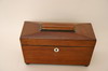 Appraisal: TEA CADDY - th C English mahogany two chamber tea