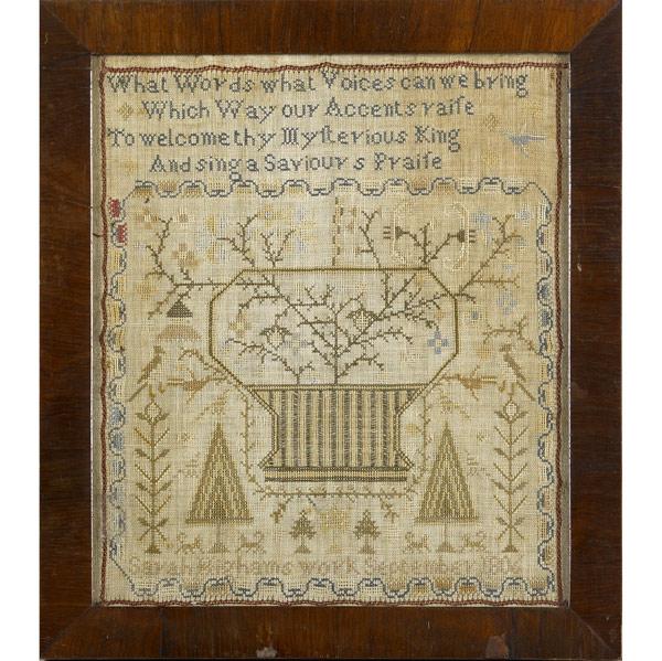 Appraisal: TH C SAMPLER By Sarah Higham x