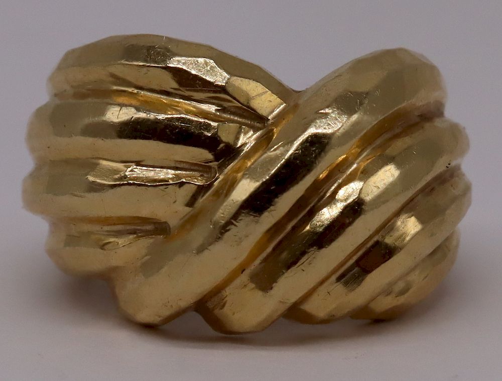 Appraisal: JEWELRY Mitchell Rotkel kt Gold Statement Ring Signed Mitchell Rotkel