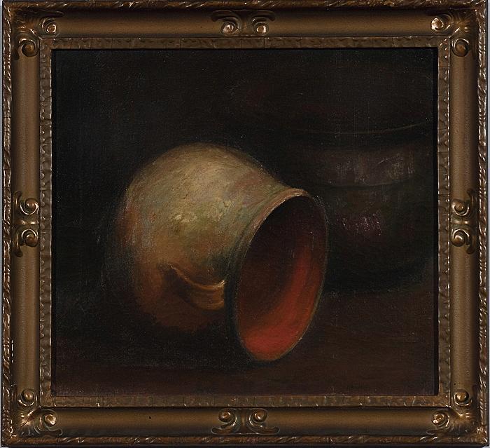 Appraisal: STILL LIFE OF INDIAN JARS Purportedly a study executed from