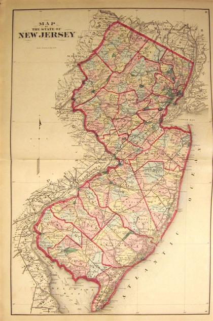 Appraisal: vol New Jersey County Atlas Beers Frederick W Atlas of