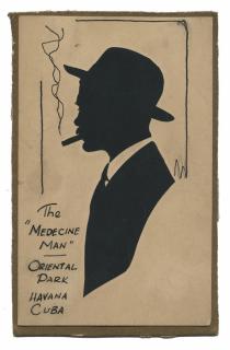 Appraisal: Vernon Dai attributed to Silhouette of The Medecine Man Havana