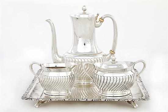 Appraisal: Tiffany Co sterling individual four-piece coffee service New York circa